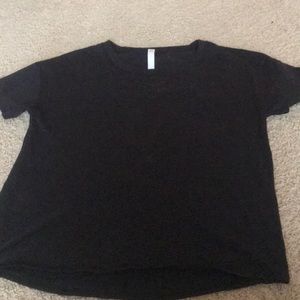 Lululemon black burnout tee shirt size 8
